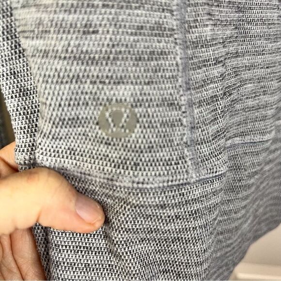 Lululemon In Stride Jacket Womens 4 Heathered Grey Thumbholes‎ - Picture 4 of 10
